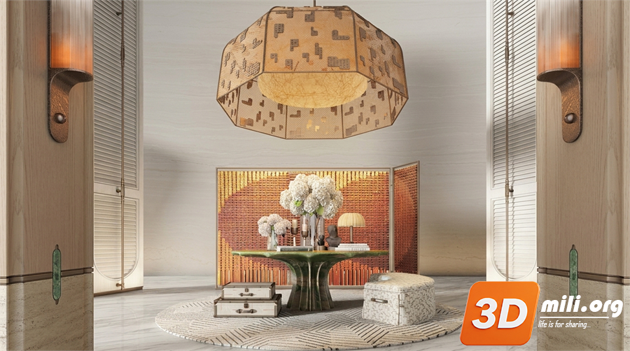 Lobby Decoration Skp Files 